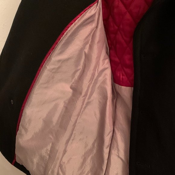 Banana Republic Men's Black Wool Peacoat (S) - Picture 6 of 7